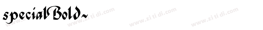 special Bold字体转换